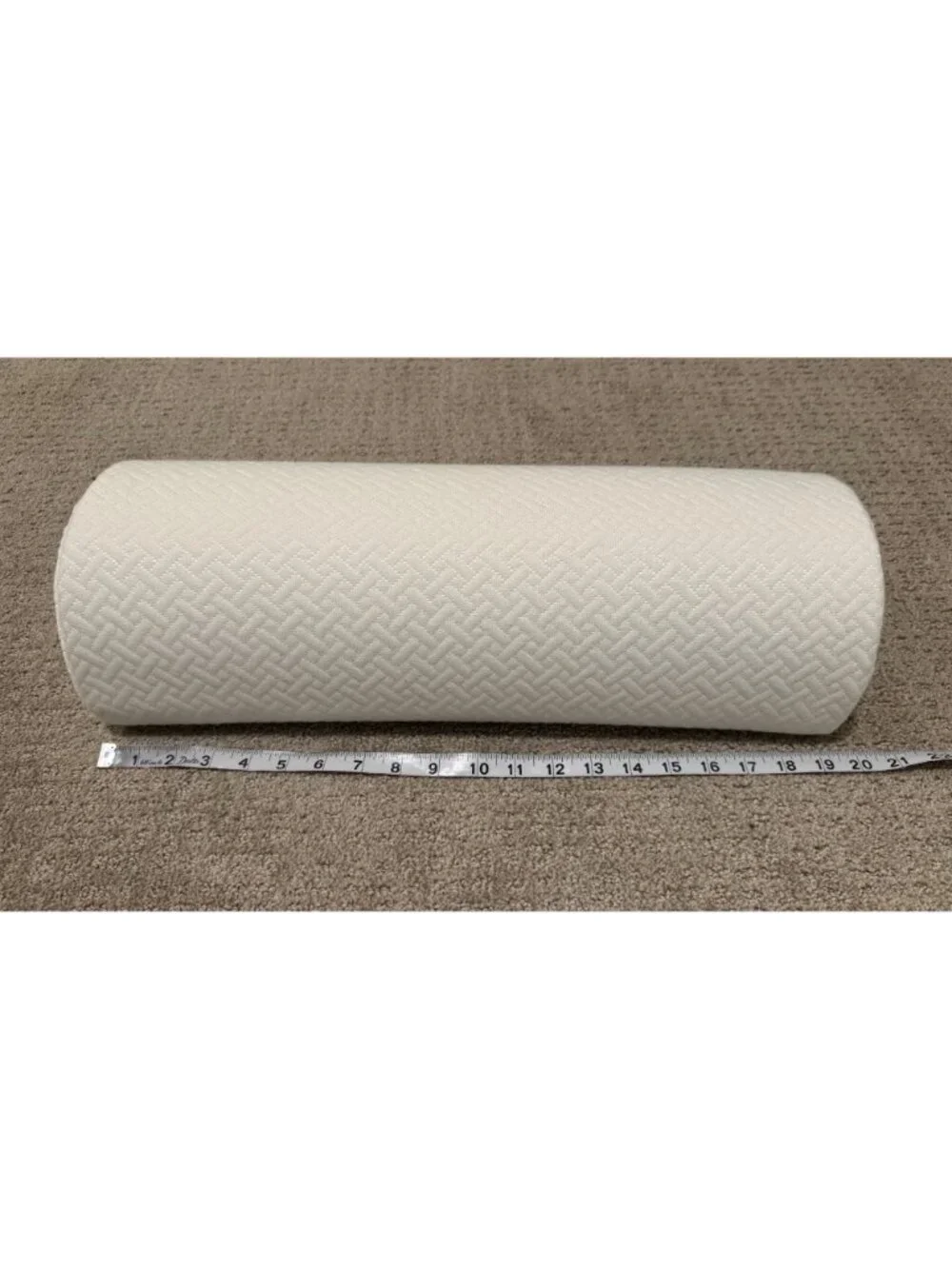 100% Memory Foam Half Moon Knee Pillow Bolster Back Sleeping Legs Covered